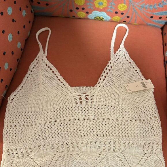 NWT Cream boho Anthropologie Pilcro Crochet Women's Top - Picture 1 of 7